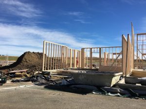 Begane grond wordt getimmerd