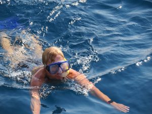 Gepke met een snorkel