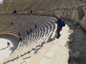 Romeins theater in Jerash, Jordanië