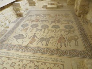 Mozaïekvloer Mt. Nebo, Jordanië