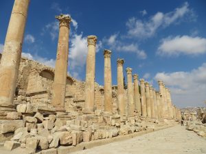 De Cardo Maximus in Jerash, Jordanië
