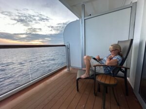 Our veranda on the MS Noordam
