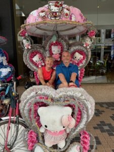Malaka Hello Kitty Trishaw in Southeast Asia